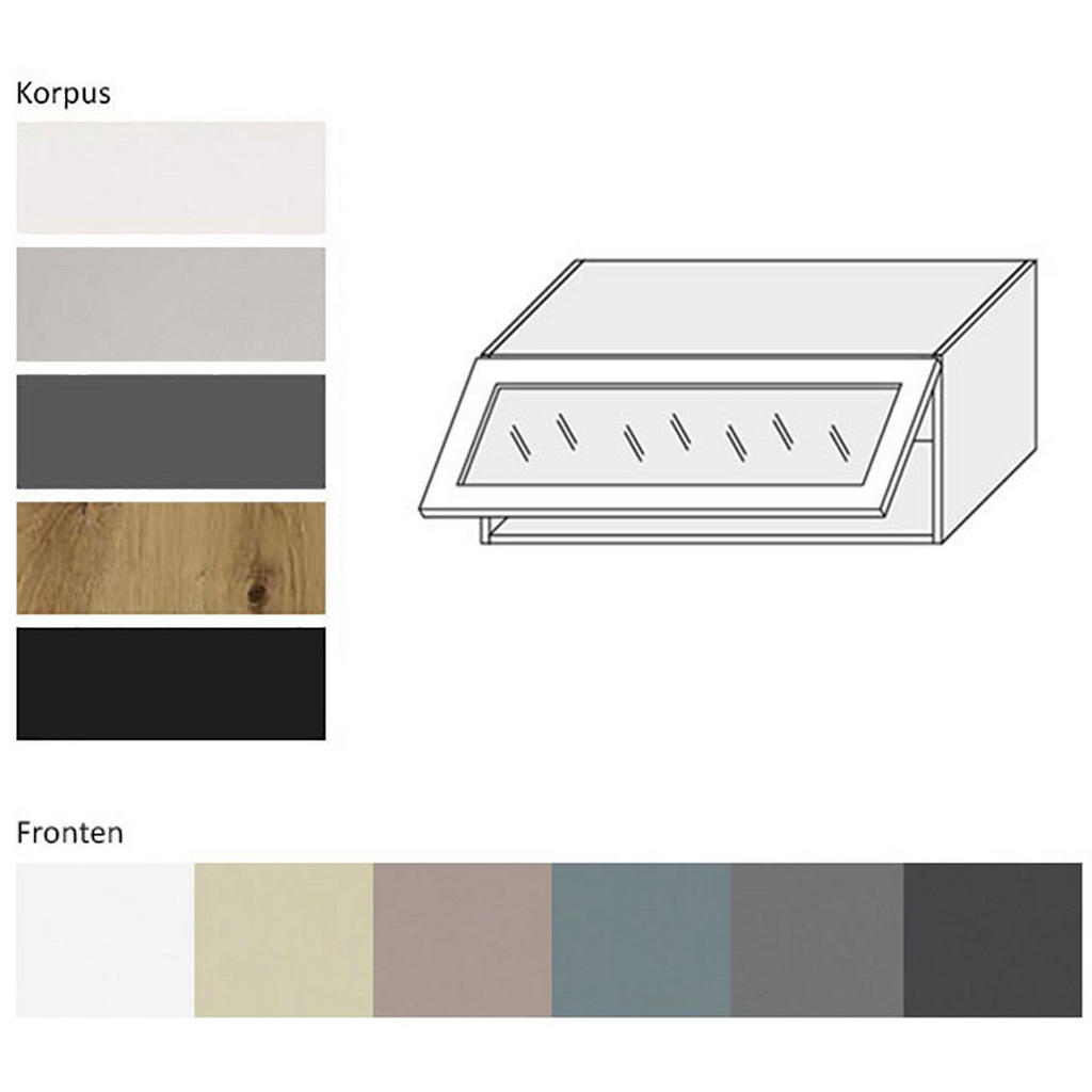 Thumbnail - Feldmann-Wohnen Küchenhängeschrank, Grau, Schwarz, Holz, Rechteckig, 90x36x32.5 cm, Küchen, Küchenmöbel, Küchenschränke,...