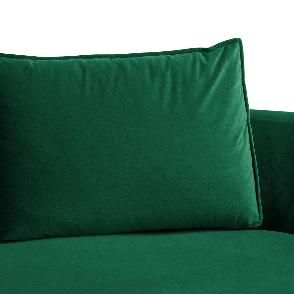 OTTOMANE - modular - Dunkelgrün/Schwarz, Kunststoff/Textil (196/82/146cm) - home24