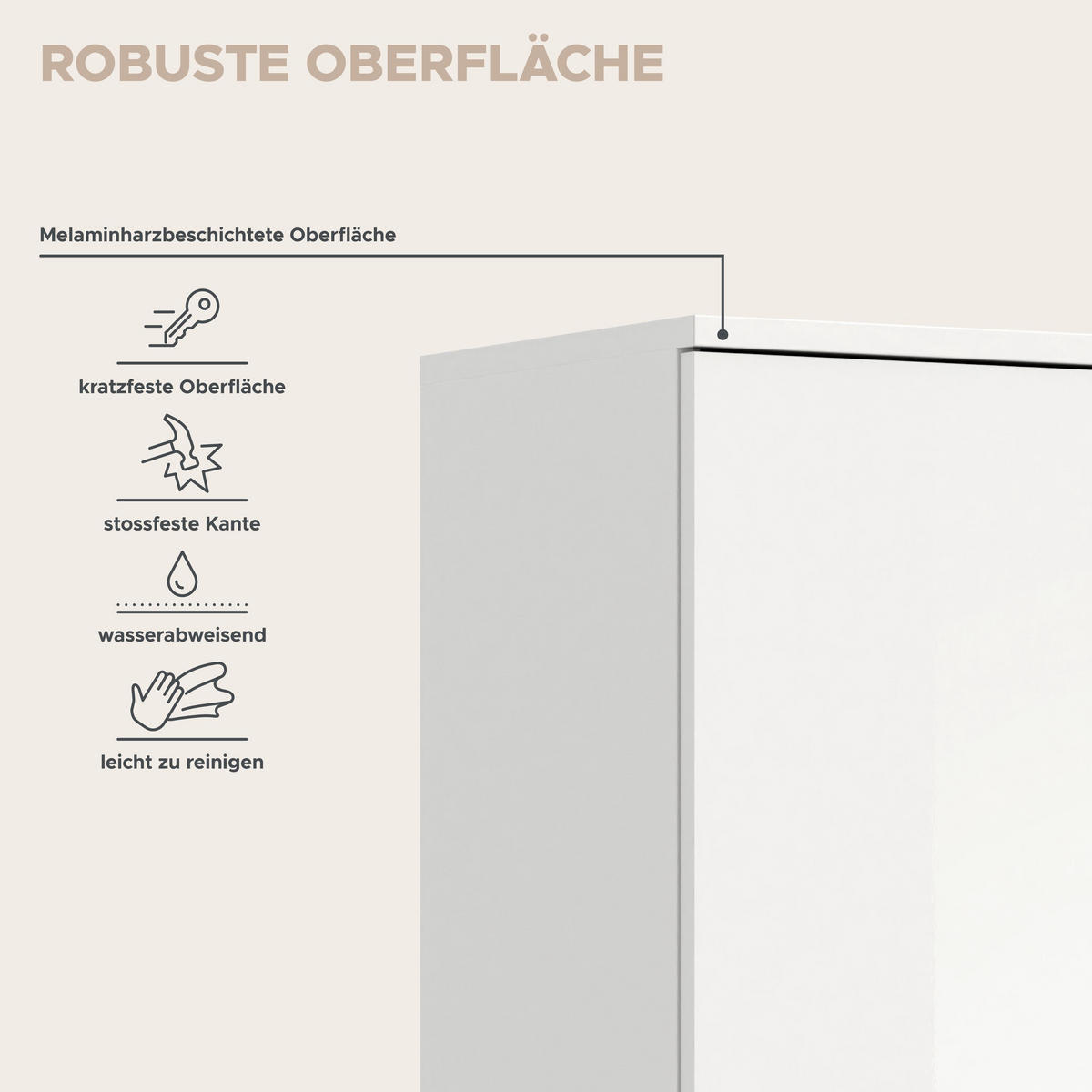 GARDEROBENKOMBINATION 5tlg. Projekt X Garderobe in weiß Nb. und weiß hochglanz B/H/T: 281x193x34 cm - Weiß, Holzwerkstoff (262/191/37cm)