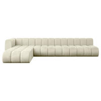 ECKSOFA modulares Sofa Darnel-L3 - 387x177x70 cm Beige - Beige, Holzwerkstoff/Textil (387/177cm) - ALTDECOR