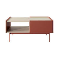 COUCHTISCH – 97 x 65 x 45 cm – COLOR – Rot - Rot, Holzwerkstoff (65/97/45cm) - hi-markt