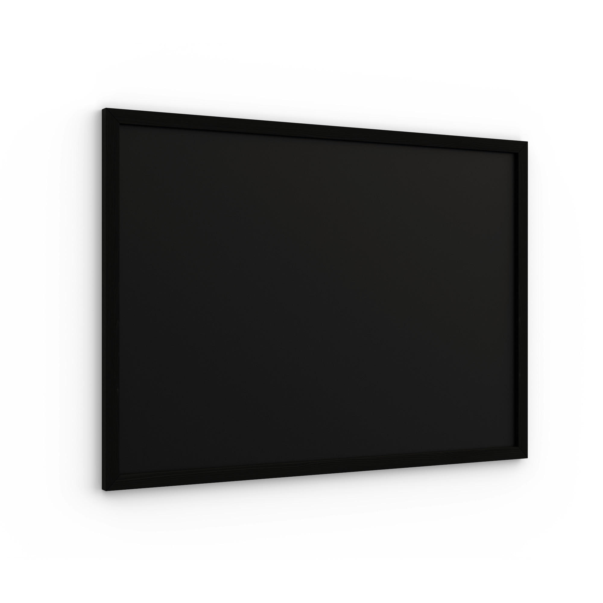 SCHWARZE Kreidetafel 70x50 cm mit Schwarz ECO-Holzrahmen - Schwarz, Holz (70/50/2cm) - ALLboards