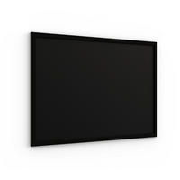 SCHWARZE Kreidetafel 70x50 cm mit Schwarz ECO-Holzrahmen - Schwarz, Holz (70/50/2cm) - ALLboards