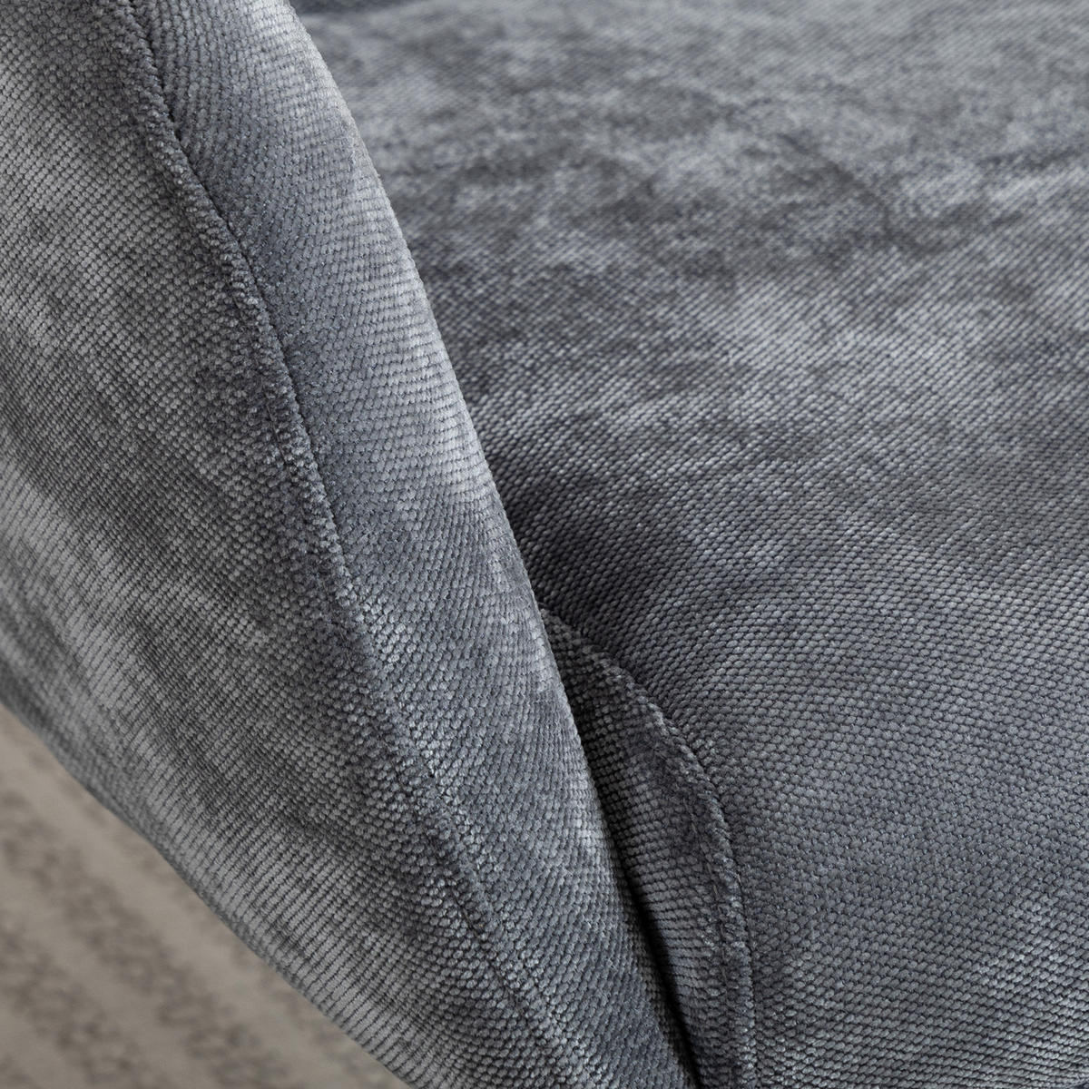 POLSTERSESSEL DE-07594 mit Fußhocker, hoher Rückenlehne und Schaukelfunktion Grau - Grau, Metall (66/99/75cm) - ComfortXL