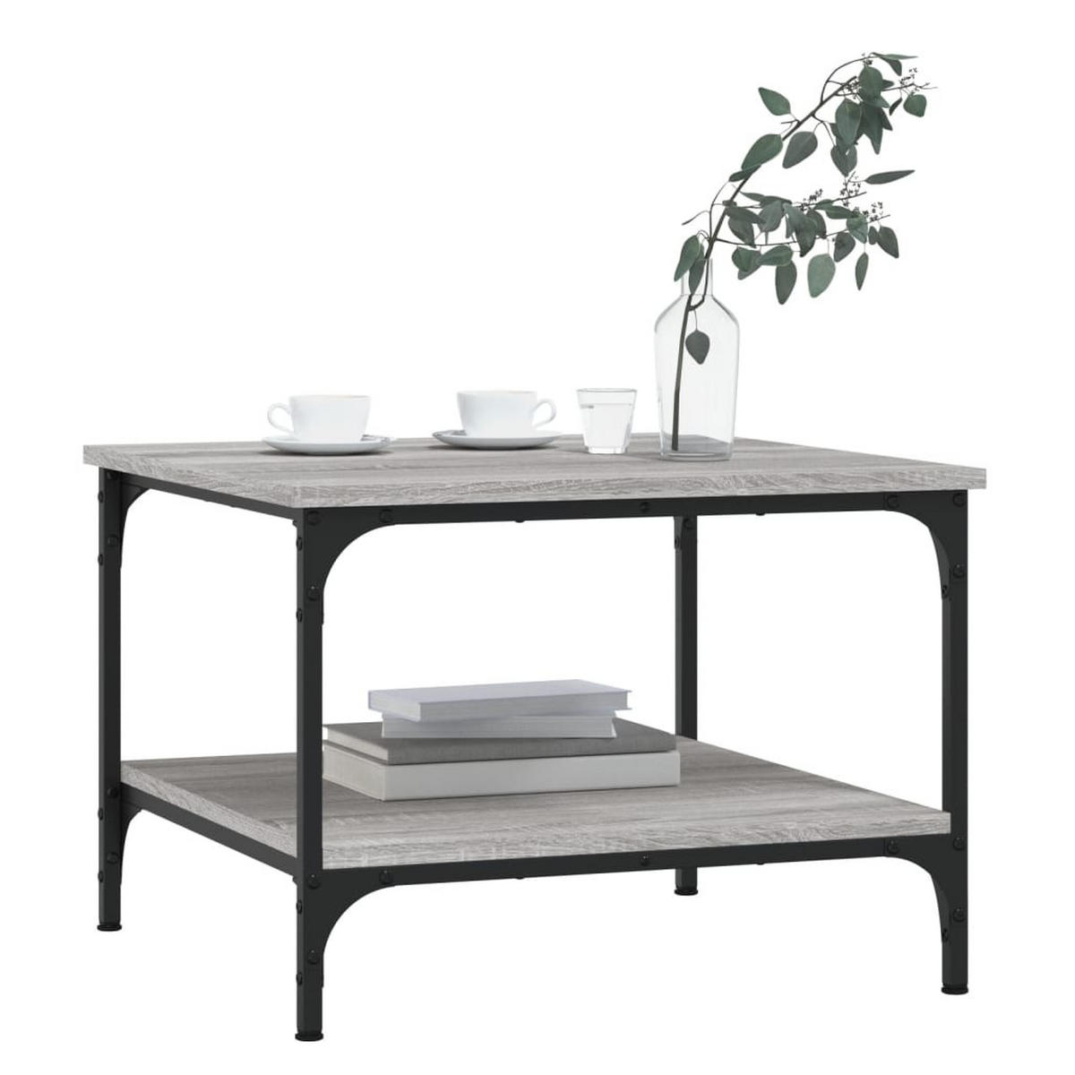 COUCHTISCH Grau Sonoma 55x55x40 cm Holzwerkstoff - Grau, Holzwerkstoff (55/55/40cm) - furnicato