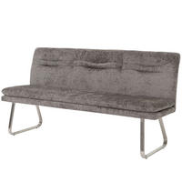 SITZBANK Grau - Dunkelgrau/Grau, Textil (180/93/58cm) - Jamb