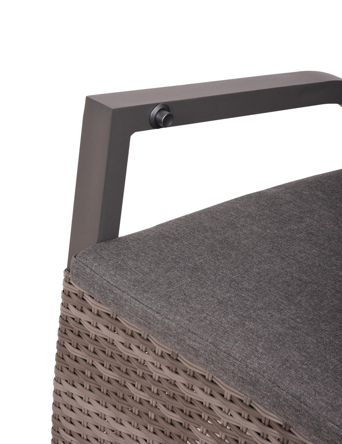 GARTENSTUHL 2er Set Berlin Hochlehner - Grau, Kunststoff (67/112/60cm) - DELUKE