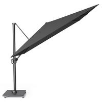 AMPELSCHIRM quadratisch 3 x 3 m Challenger T¹ Premium 360° kippbar schwarz/anthrazit - Schwarz, Metall (300/300cm) - Platinum