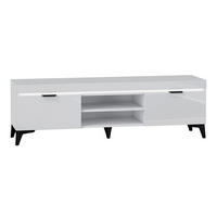 TV-MÖBEL Ruben Weiß - Weiß, Holzwerkstoff (157/48/40cm) - Petits-meubles