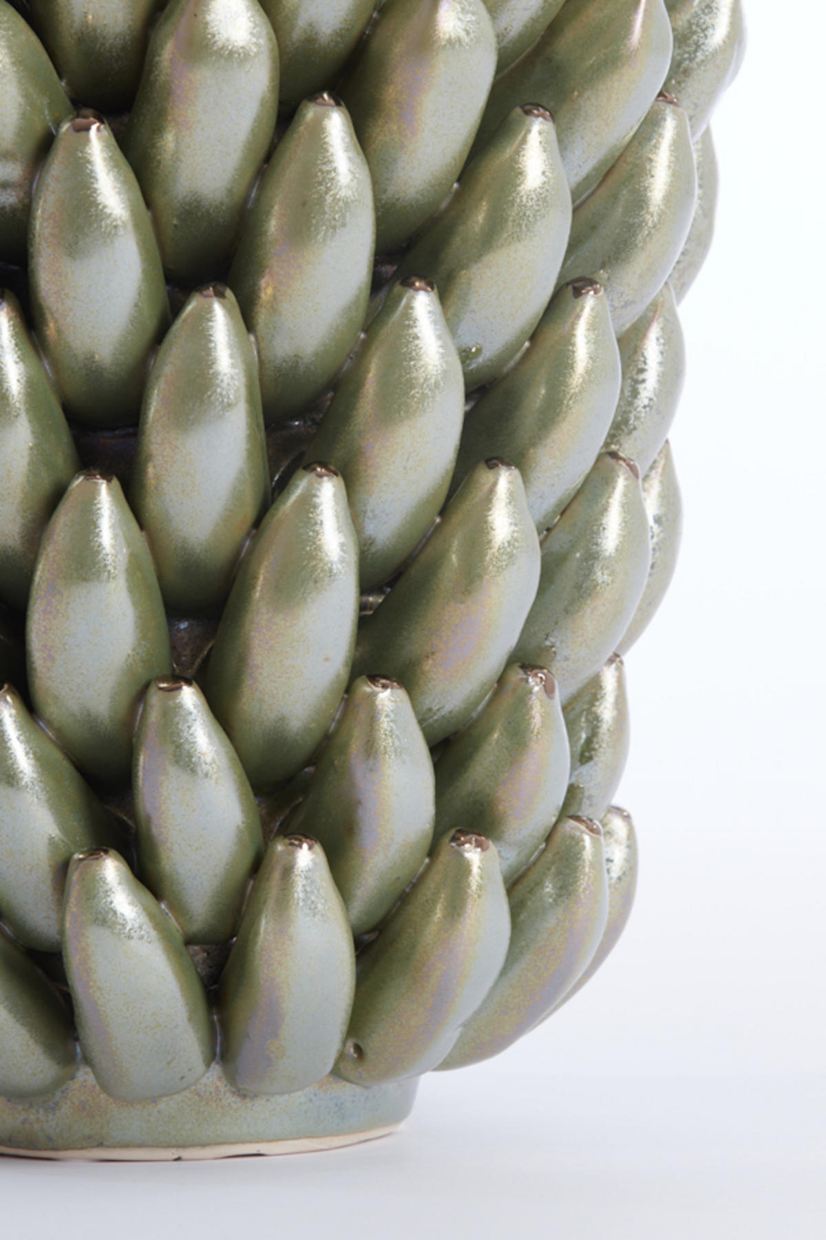 VASE Zita Grün Ø25,5/34 cm - Grün, Keramik (34cm) - Light & Living