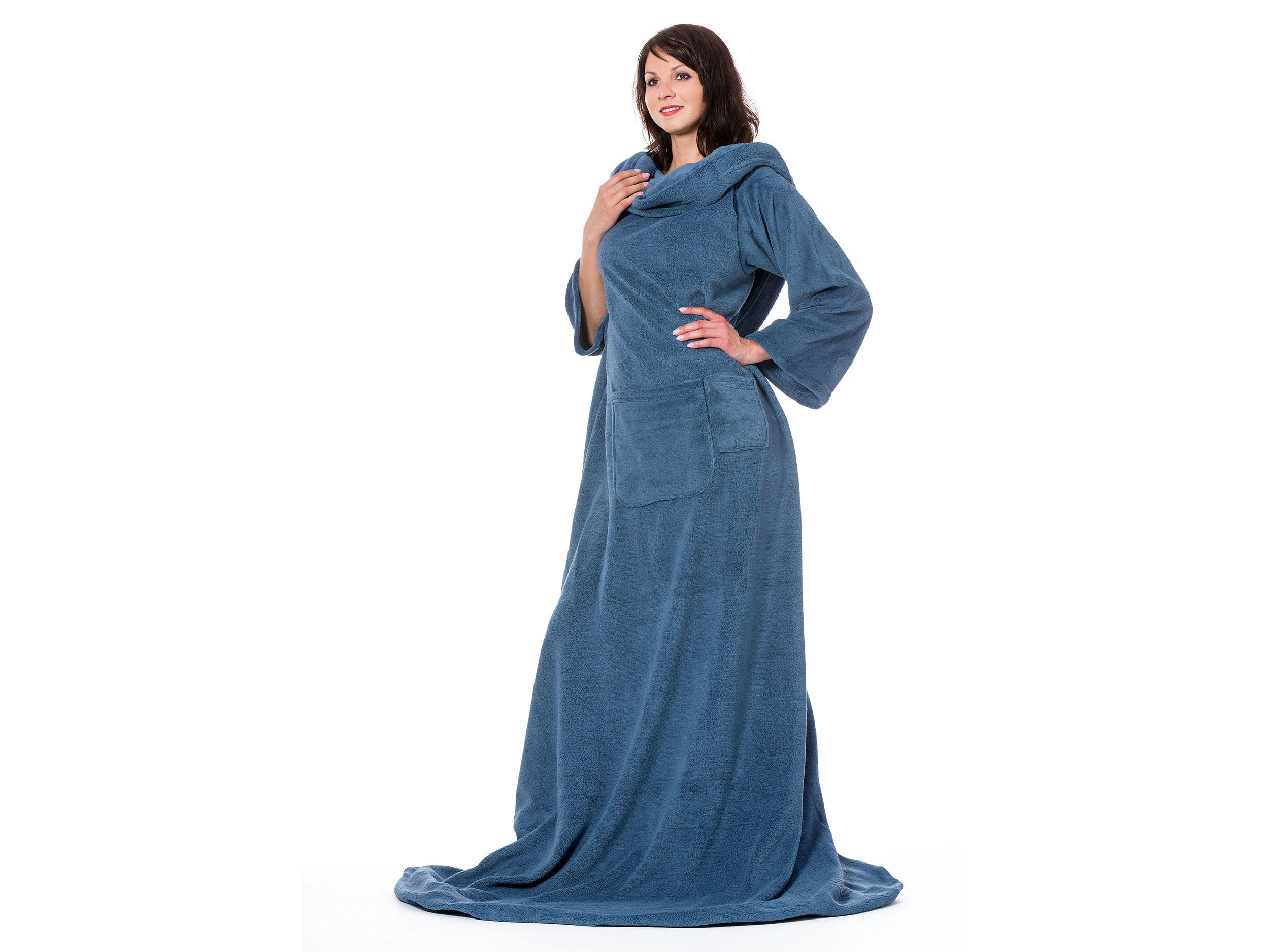 KUSCHELDECKE, 170x200 cm, 100% Polyester, Blau - Blaugrau, Textil (170/200cm) - Zollner