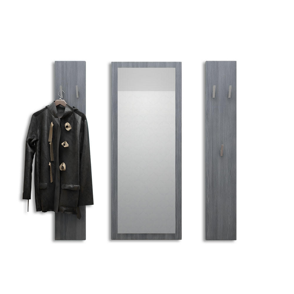 GARDEROBE Spot Avola-Anthrazit - Anthrazit, Holzwerkstoff (120/140/2cm) - Vladon