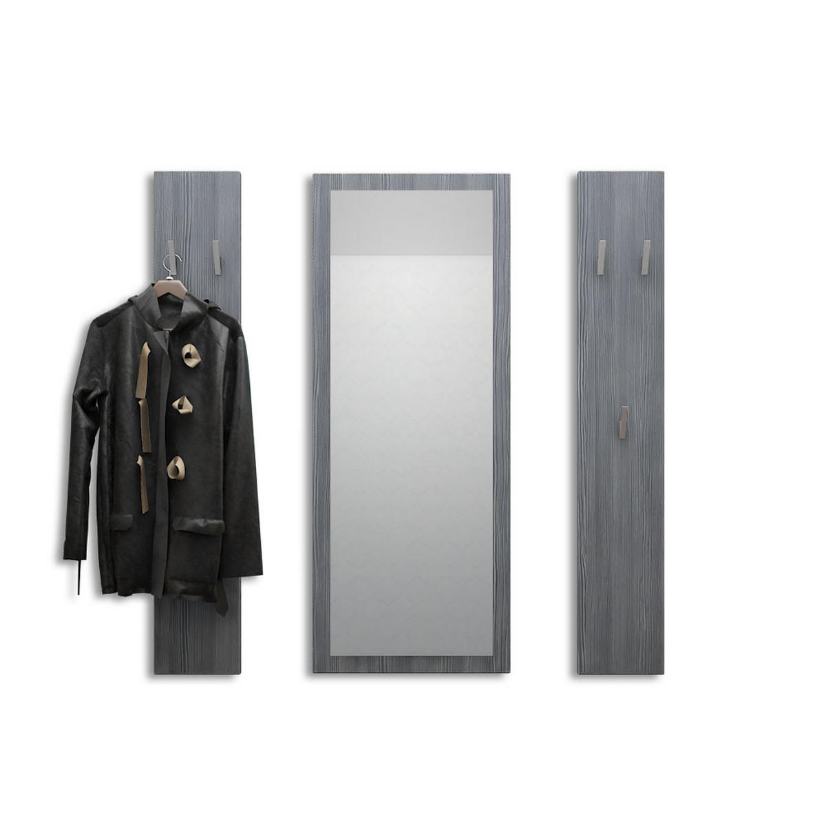 GARDEROBE Spot Avola-Anthrazit - Anthrazit, Holzwerkstoff (120/140/2cm) - Vladon