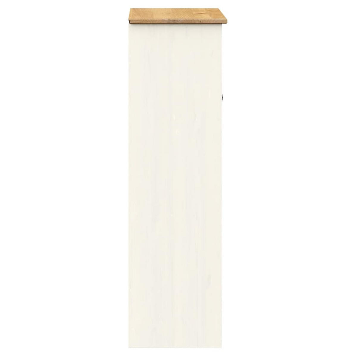 SIDEBOARD-AUFSATZ Vigo Weiss 78/30/100 Cm Massivholz Kiefer - Weiß, Holz (30/100/78cm) - vidaXL