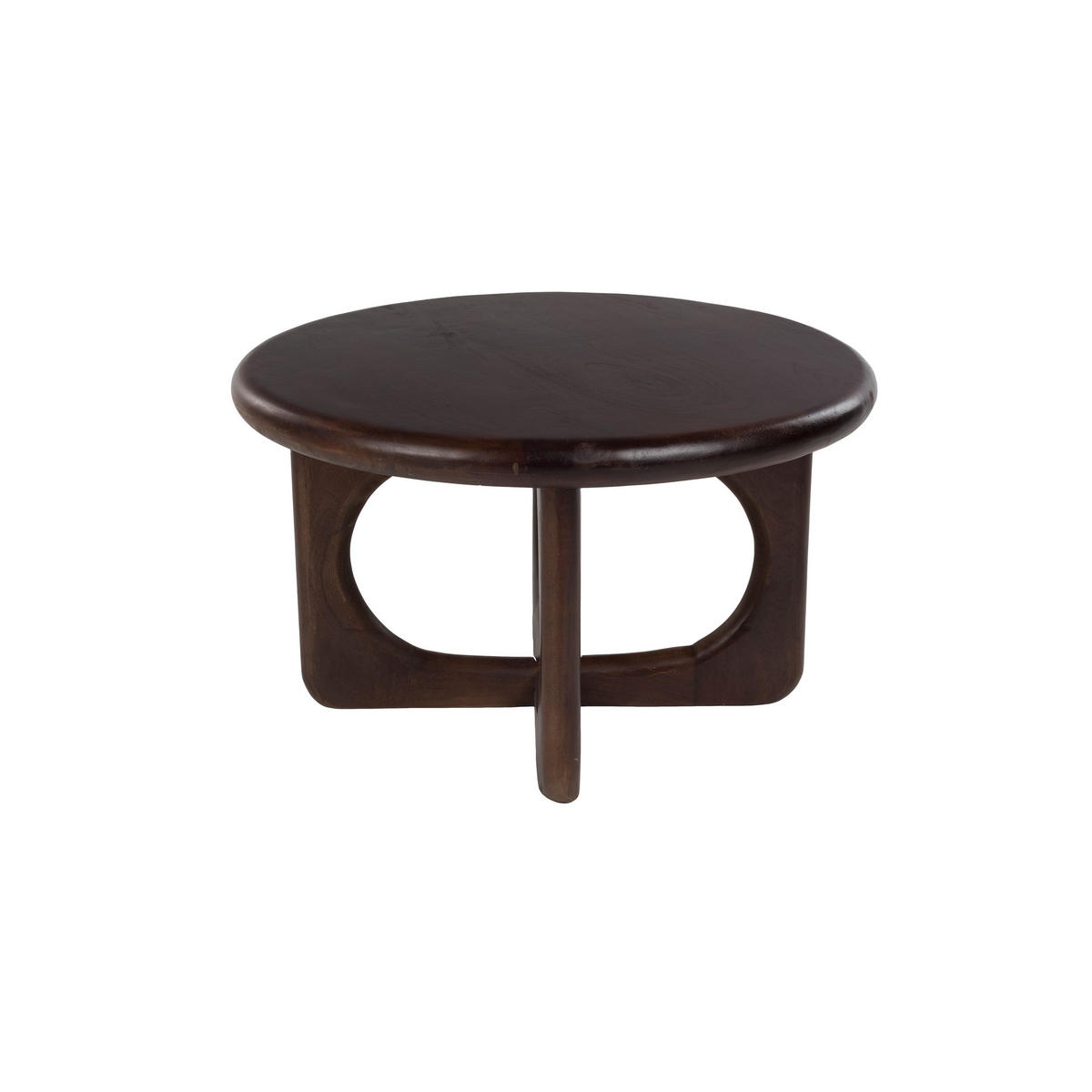 COUCHTISCH Jani Rund 60 cm Dunkelbraun - Braun, Holz (60/60/35cm) - Housecraft Living