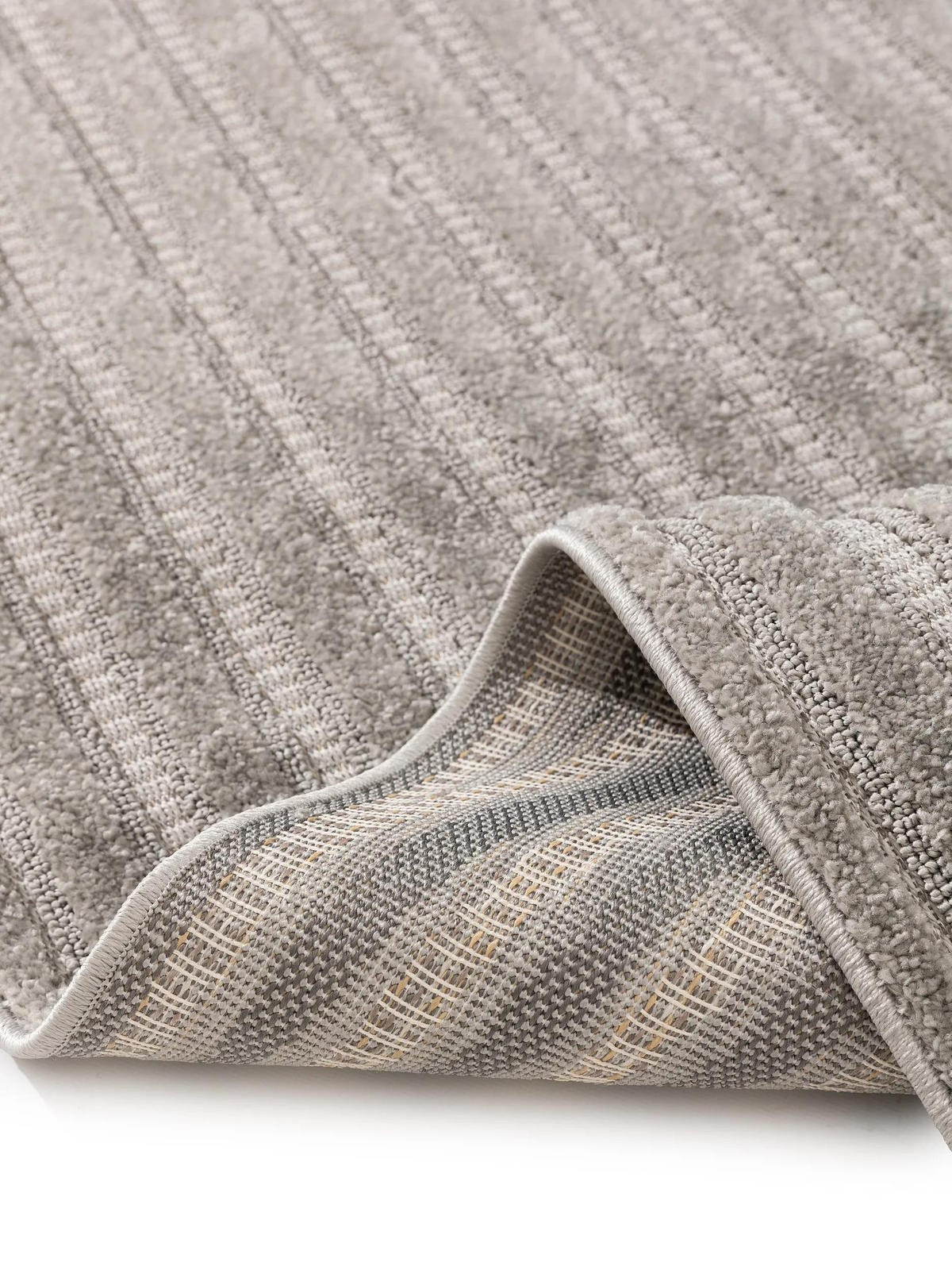 TEPPICH Leo Hellgrau 240x340 cm - Hellgrau, Kunststoff (240/340cm) - benuta