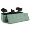 SITZBANK 110/38/38 cm + 2 extra Boxen, Türkis - Türkis, Kunststoff (38/38/110cm) - Blumtal