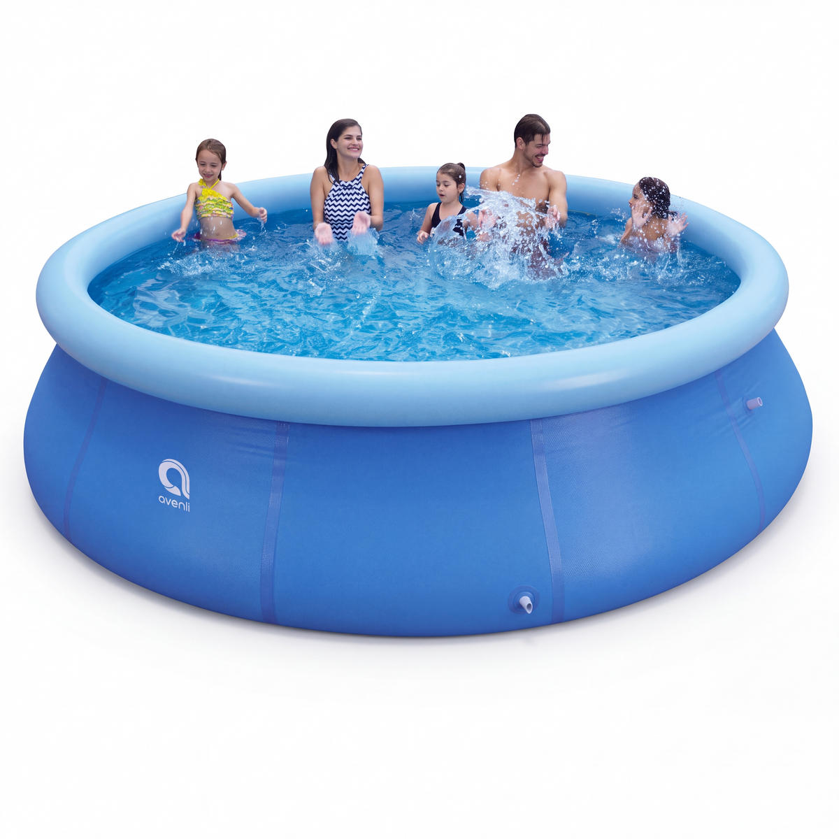POOL Aufstellpool Ersatzpool Prompt Set rund 366x91cm blau ohne Filterpumpe - Blau, Kunststoff (360/90/360cm) - Avenli