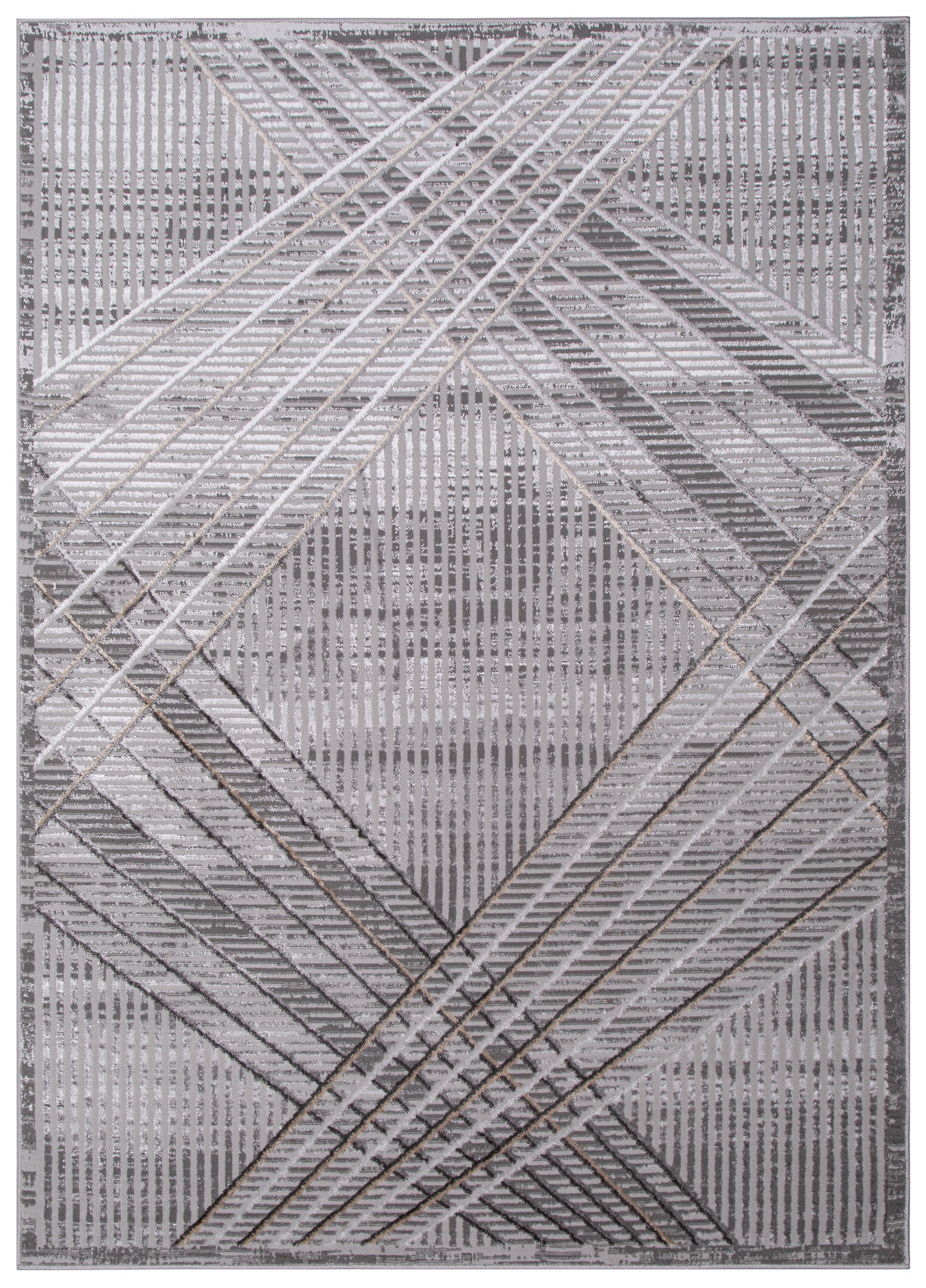 TEPPICH CRYSTAL Dunkelgrau 200/300 cm - Dunkelgrau, Textil (200/300cm) - Tapiso