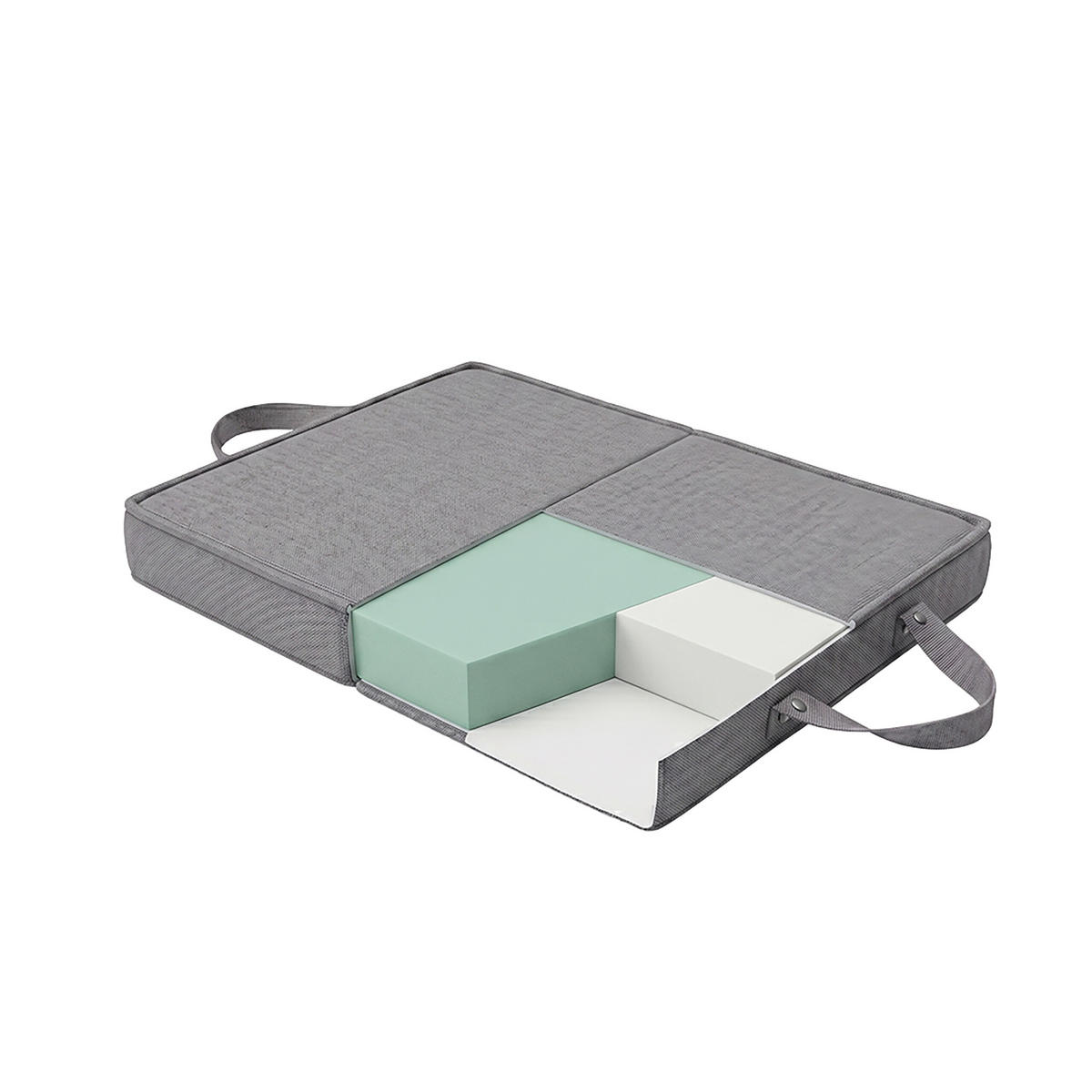 PODLOŽKA na kolená - sivá, textil (61/34cm) - Relaxdays
