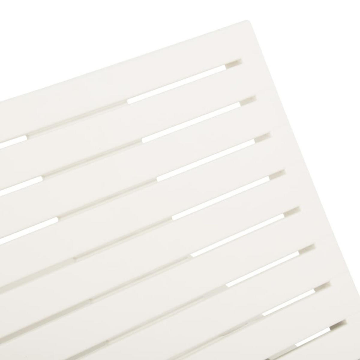 SONNENLIEGE Kunststoff Weiss - Weiß, Kunststoff (65/32/195cm) - vidaXL