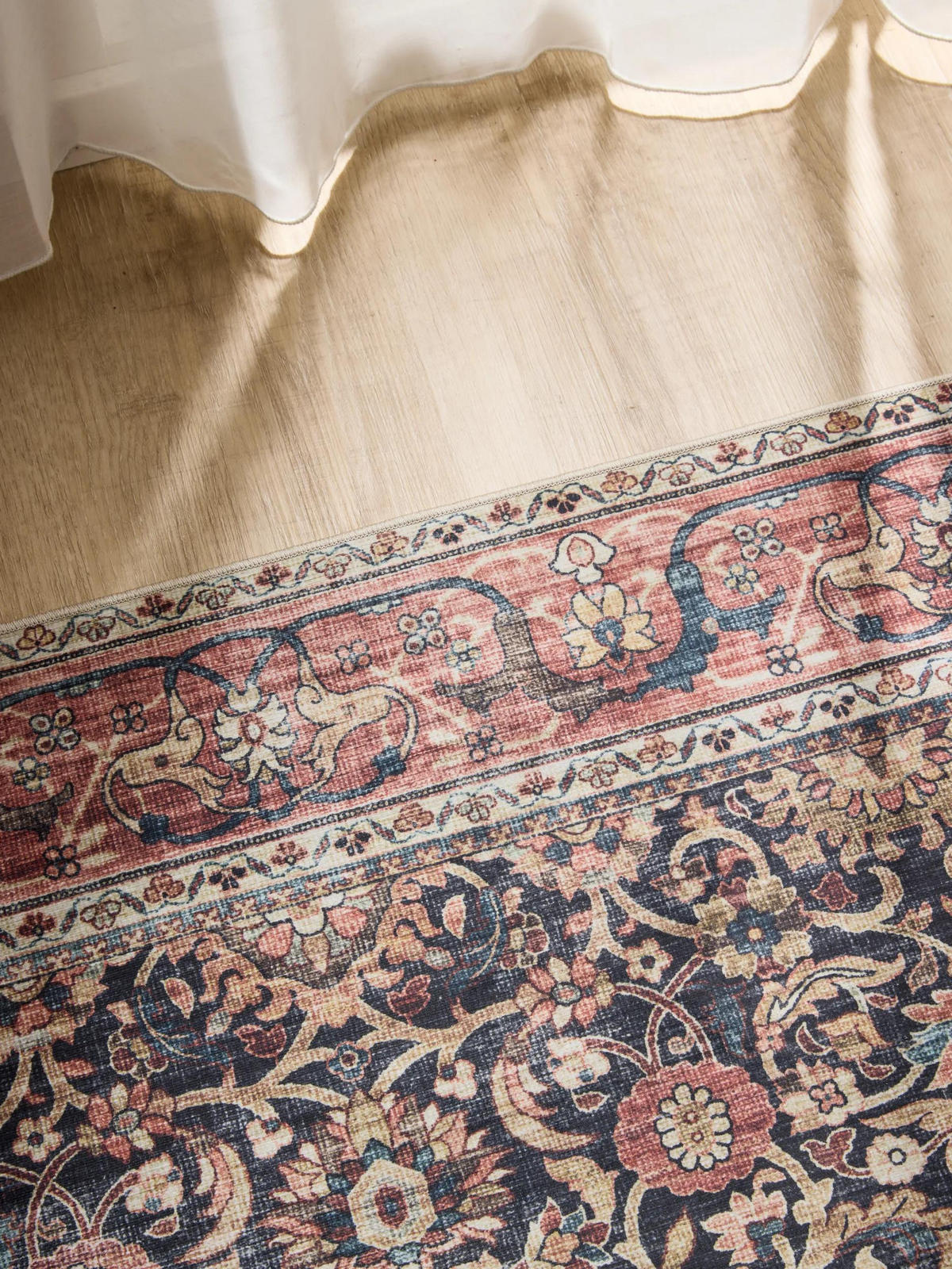 VINTAGE-TEPPICH George waschbar 60x120 cm - Rot/Multicolor, Kunststoff (60/120cm) - benuta