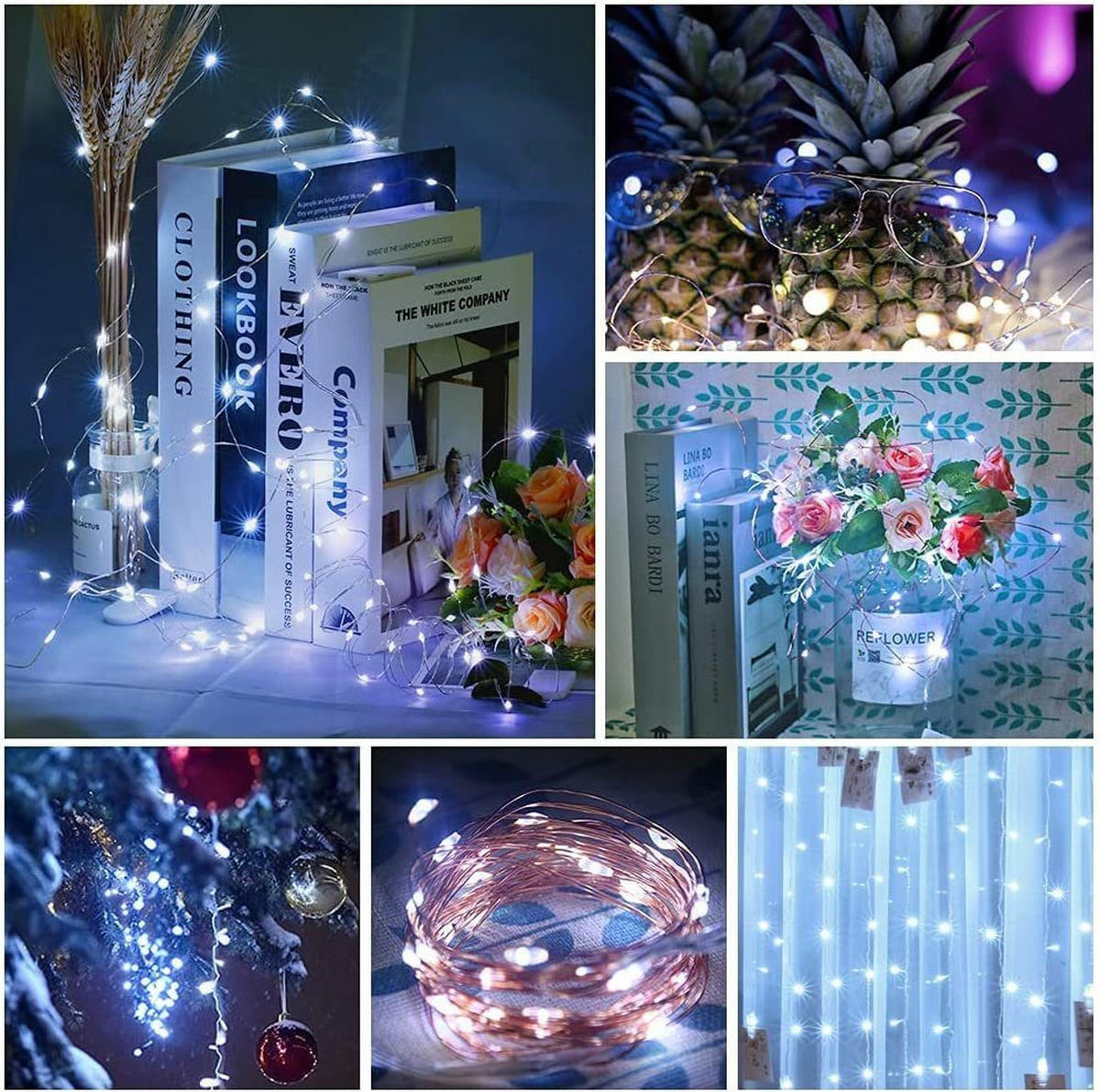 LED-LICHTERKETTE Bambuskäfig II 20m - Transparent, Kunststoff (20cm) - Nettlife