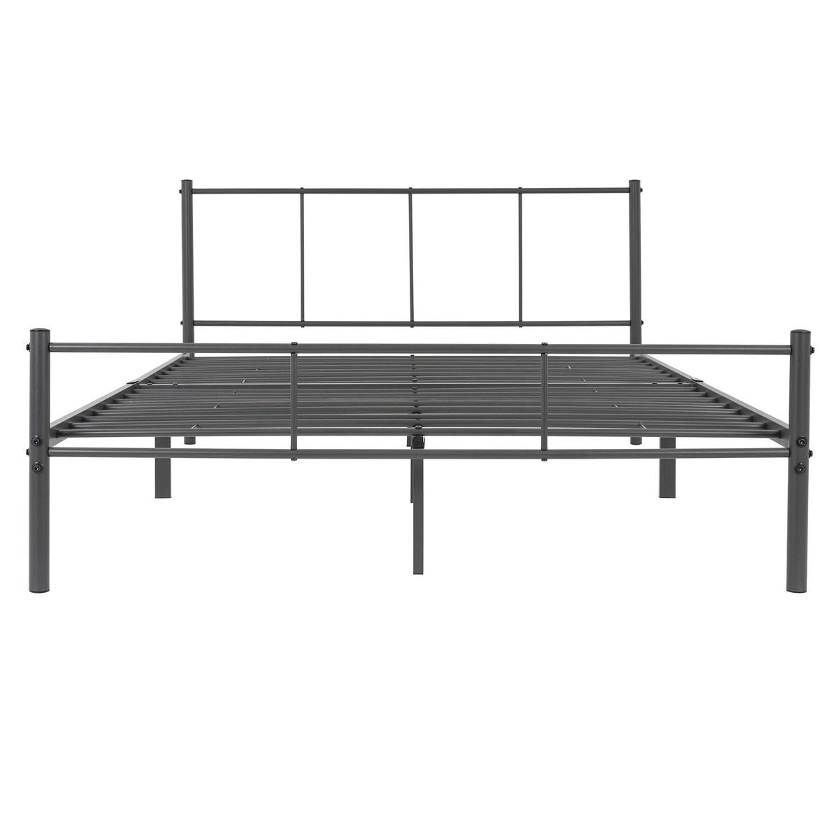 METALLBETT 209/167 cm - Anthrazit, Metall (160/200cm) - ML-DESIGN