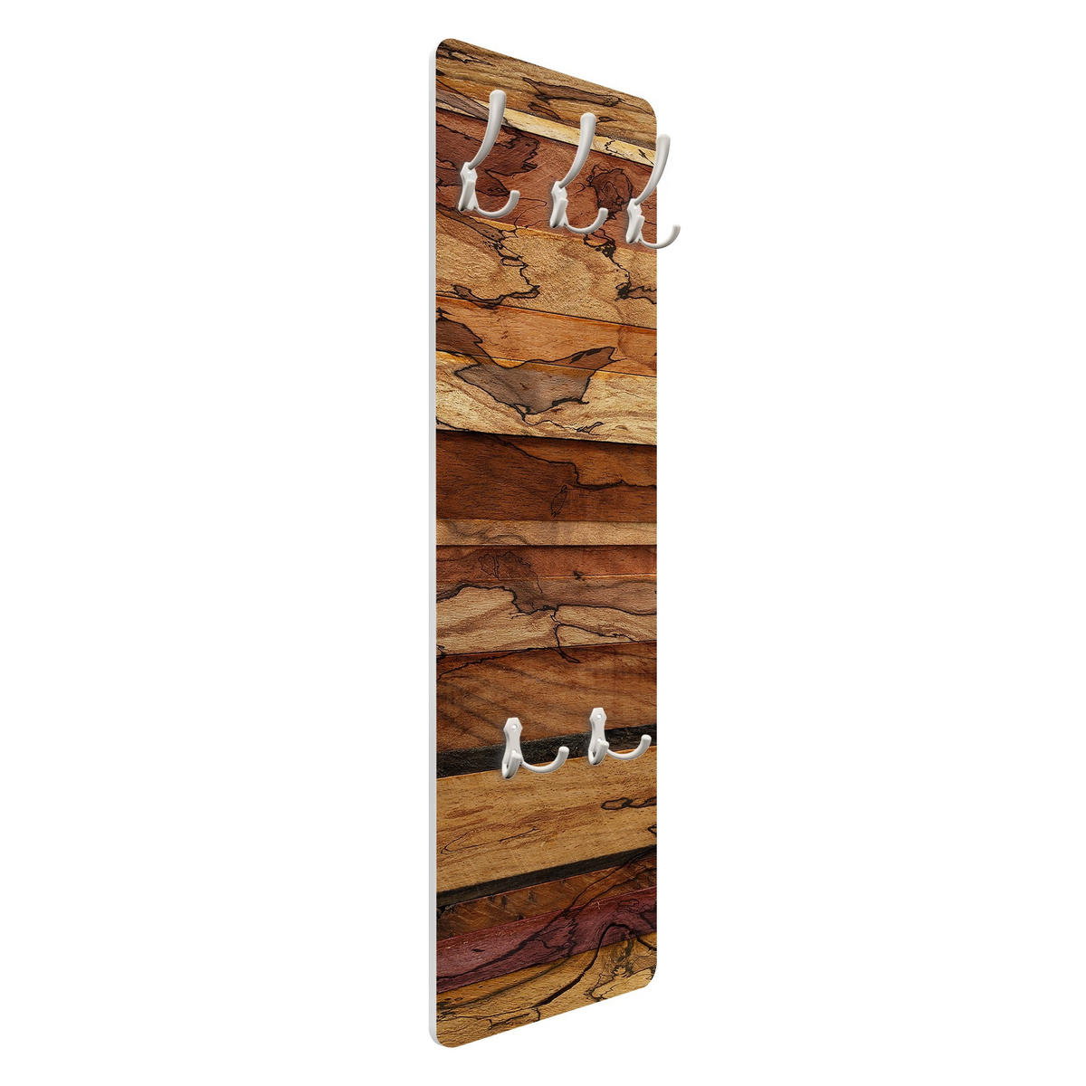 WANDGARDEROBE - Woody Flamed 34/105 cm - Braun, Holzwerkstoff (34/105/1.6cm) - Bilderwelten