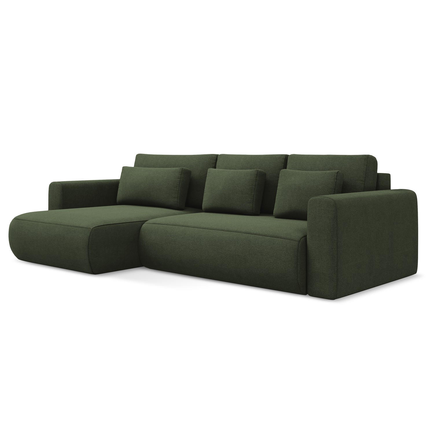 LaMiaSofa Ecksofa Olivgrün 278x149 cm