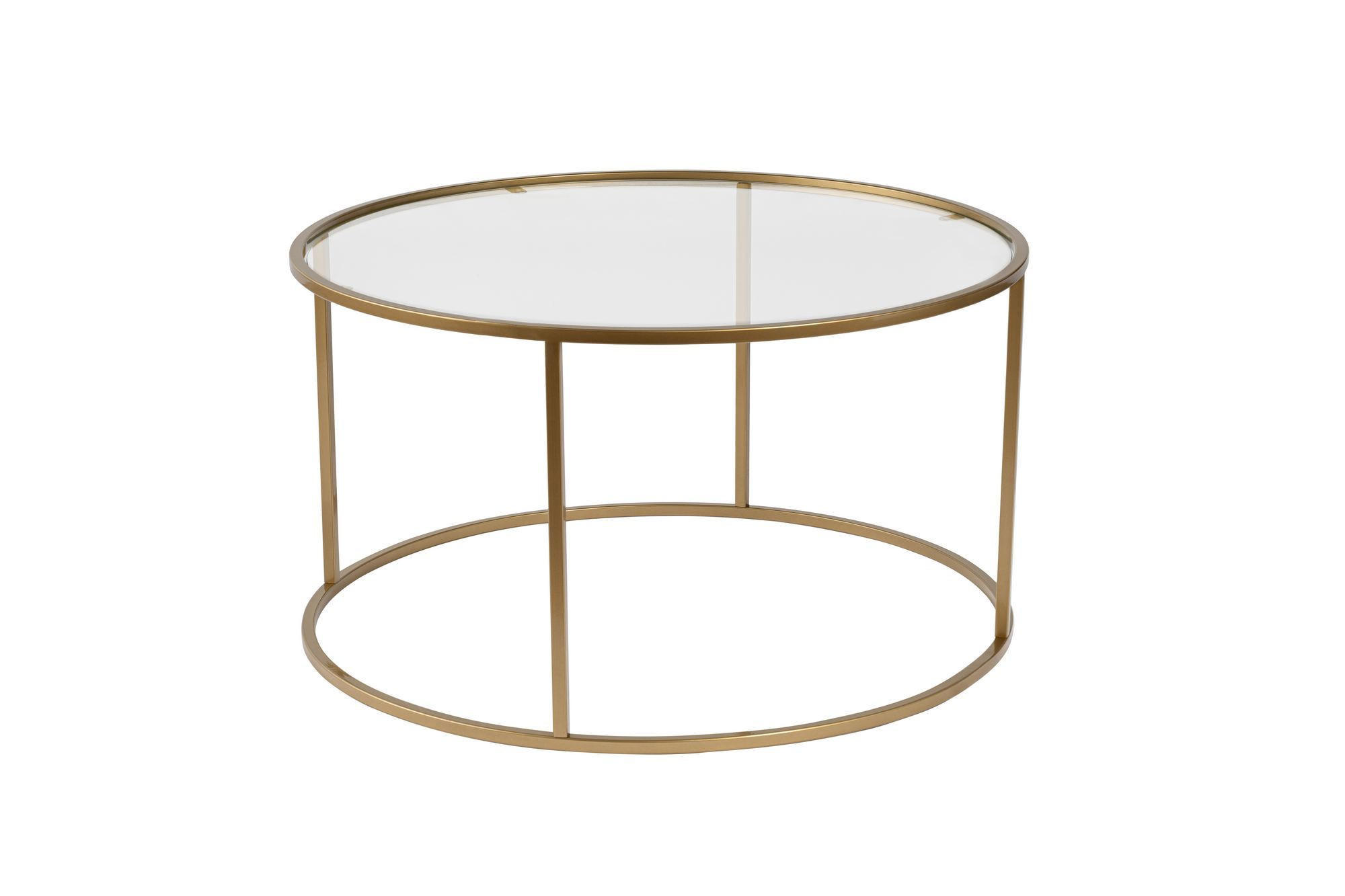 COUCHTISCH aurum Gold - Goldfarben, Holz (80/80/43cm) - Habitat Garten