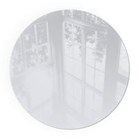 GLASPLATTE für Kamin Ø 60 cm - Grau, Glas (60/60/0.4cm) - TULUP