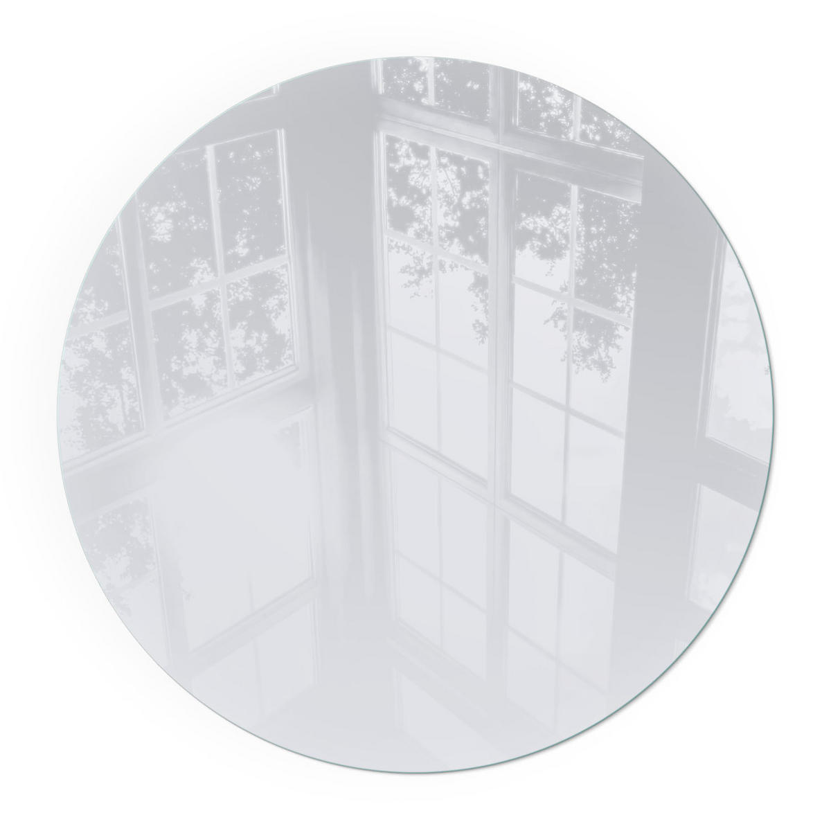 GLASPLATTE für Kamin Ø 60 cm - Grau, Glas (60/60/0.4cm) - TULUP