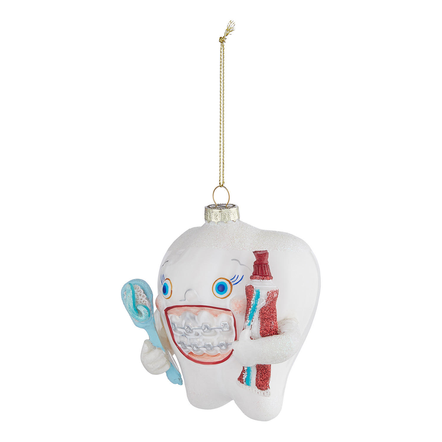 BAUMANHÄNGER Hang On Zahn - Weiß, Glas (7/11/10cm) - Butlers