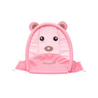 BABYBADEWANNE Netz Bär rosa Badewanneneinsatz Kunststoff-Clips ab Geburt - Rosa, Textil (40/45cm) - Chipolino