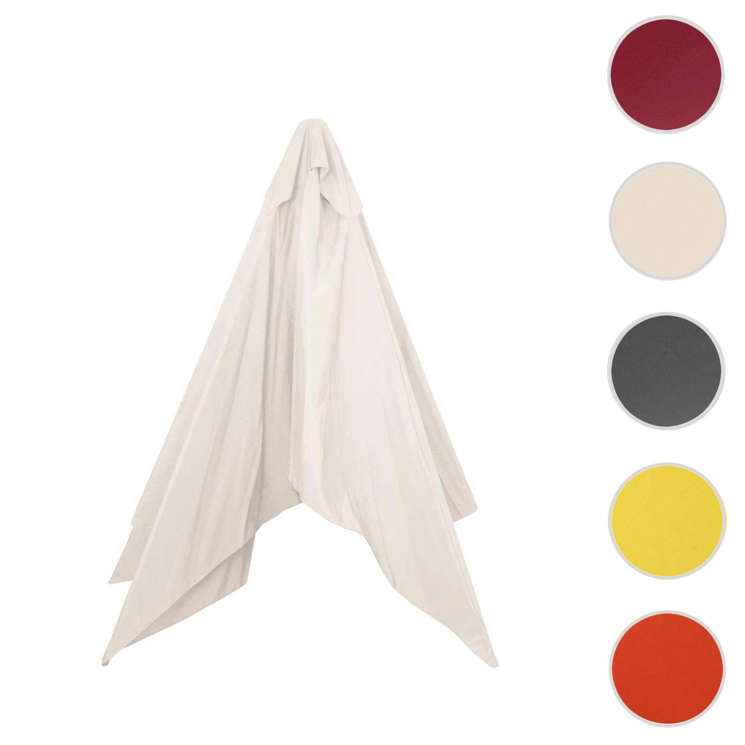ERSATZ-BEZUG FÜR SCHIRM I Cremeweiß - Weiß, Textil (290/190cm) - MCW