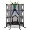 KINDERTRAMPOLIN - Schwarz, Kunststoff/Metall (163/163cm) - HOMCOM