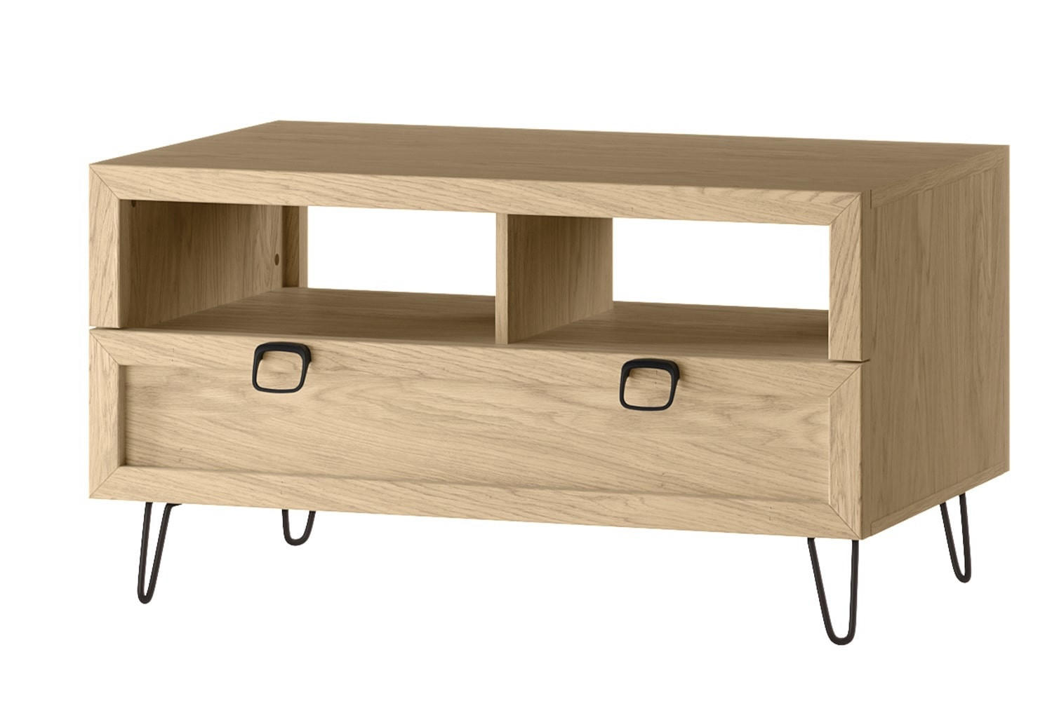 COUCHTISCH Limbo Eiche Artisan 100 / 50 / 60cm - Eiche Artisan/Braun, Holz (60/100/50cm) - Feldmann-Wohnen
