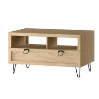 COUCHTISCH Limbo Eiche Artisan 100 / 50 / 60cm - Eiche Artisan/Braun, Holz (60/100/50cm) - Feldmann-Wohnen