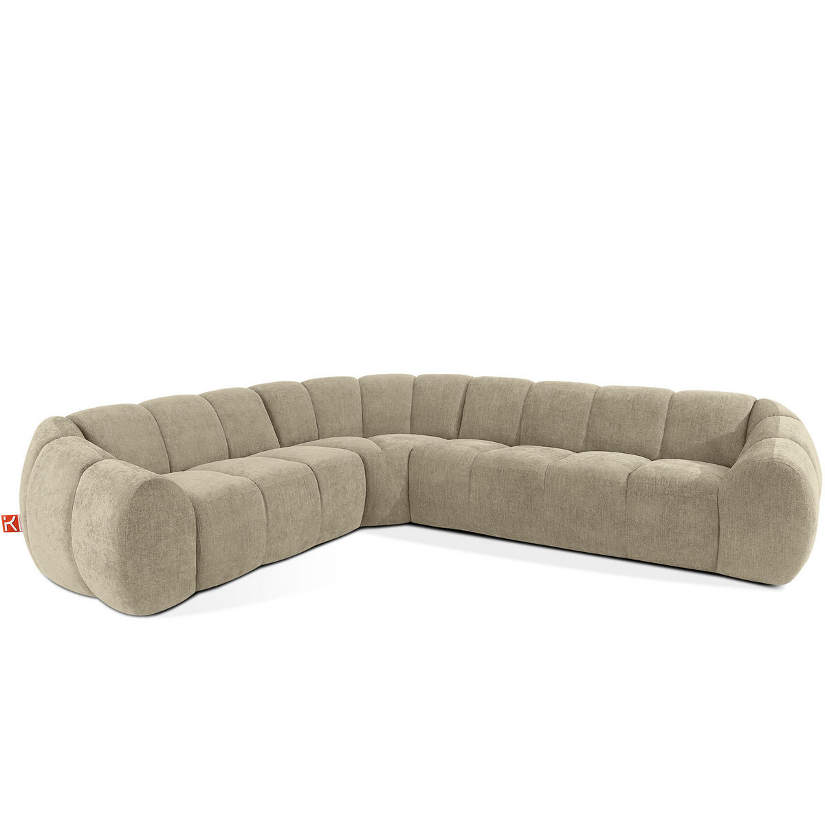 ECKSOFA LINKS FLAVA, Sandfarben - Sandfarben, Holz/Holzwerkstoff (310/270cm) - KONSIMO®