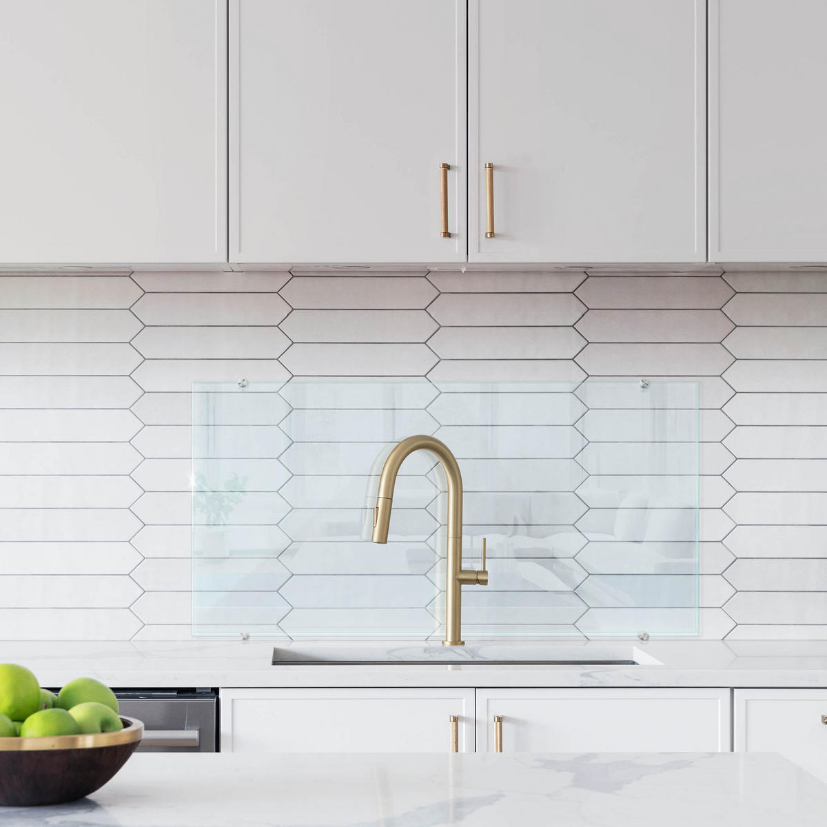 KÜCHENRÜCKWAND 100 x 50 cm Transparente Glasplatte - Transparent, Glas (100/50/0.4cm) - TULUP