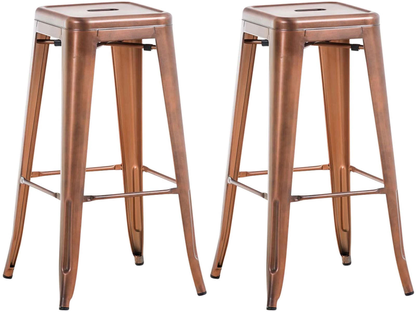 CLP Barhocker Kupfer 43x76x43 cm
