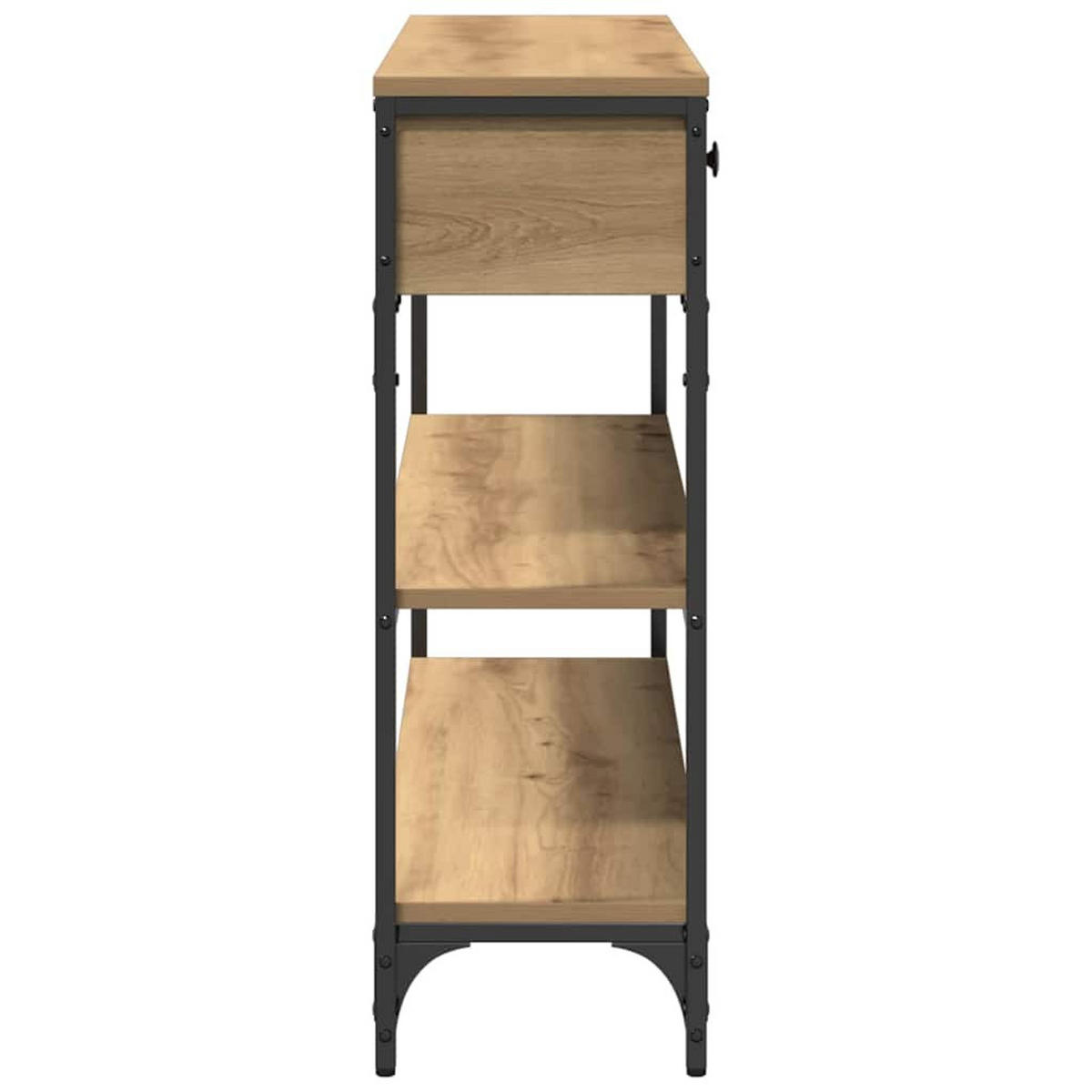 KONSOLENTISCH Artisan-Eiche 100/25/75 Cm Holzwerkstoff - Braun, Holzwerkstoff (100/25/75cm) - vidaXL