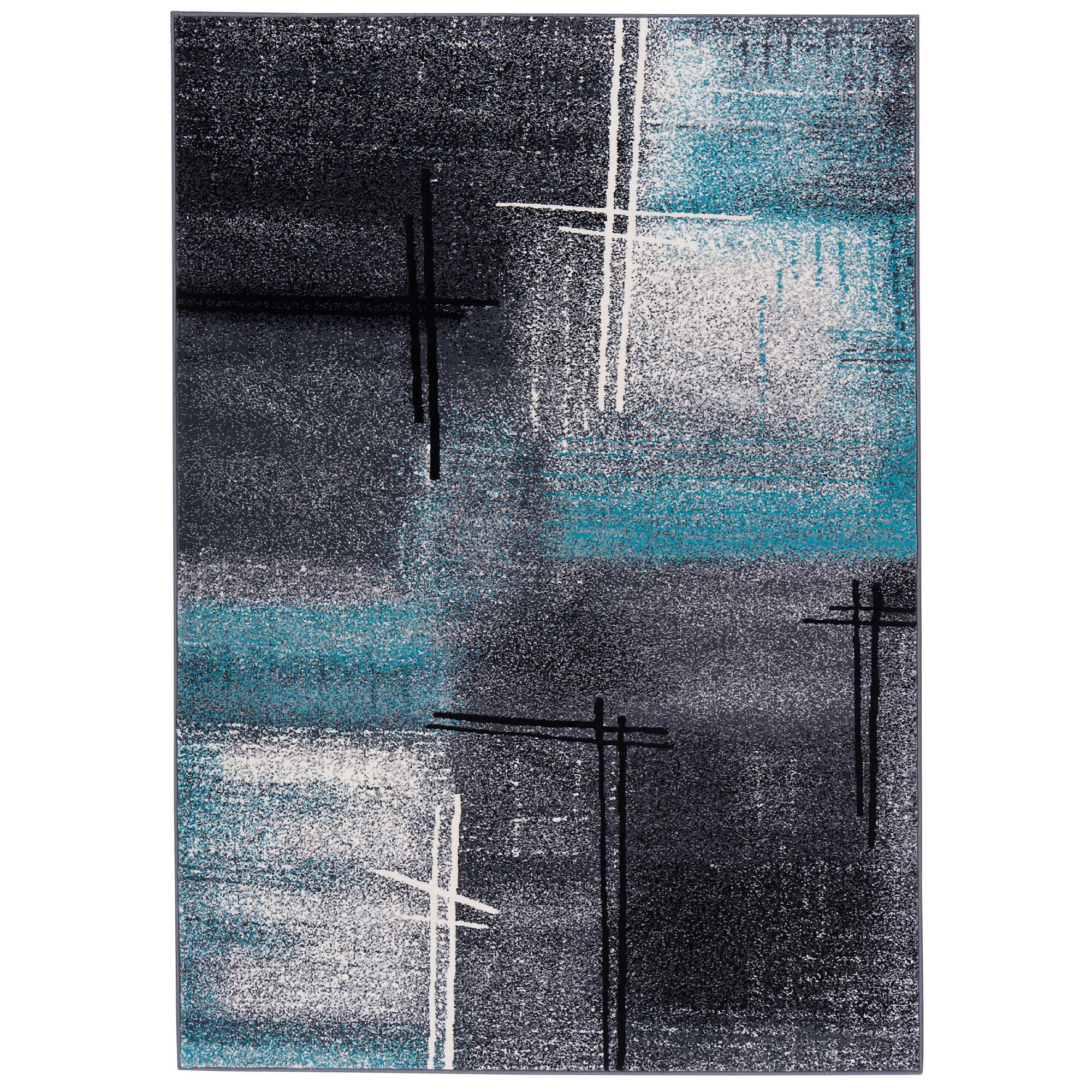 DESIGNER TEPPICH BRILLIANT VERLAUF - Blau, Textil (140/200cm) - Pergamon