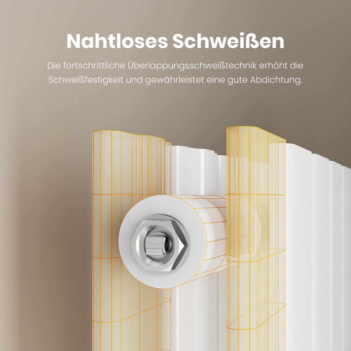 HEIZKÖRPER Flachheizkörper Weiß 63/62/6,3 cm - Weiß, Metall (62/63/6.3cm) - EMKE