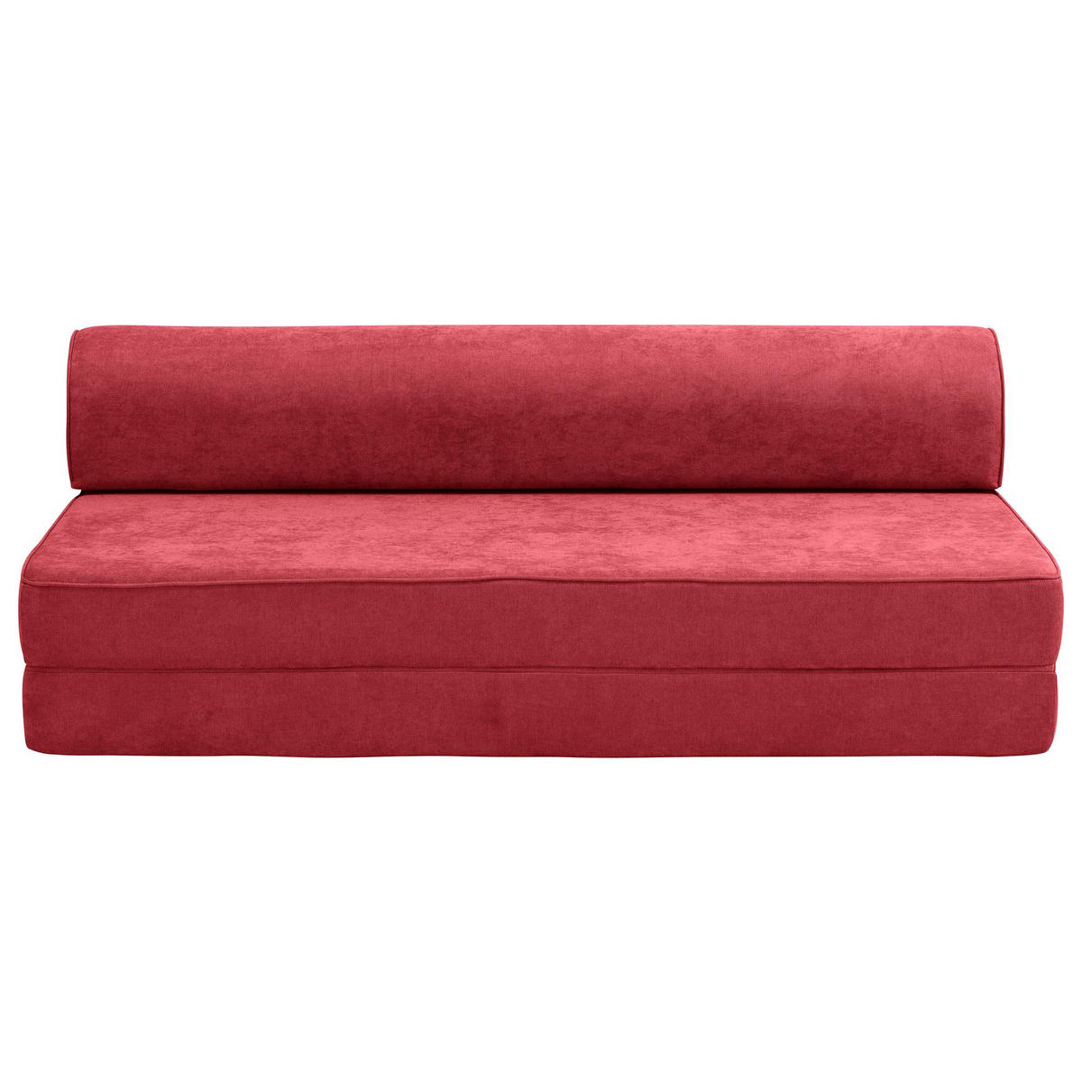FALTSOFA Katusha Flachgewebe rot - Rot, Kunststoff (80/57/160cm) - 58aufmkessel