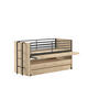 HOCHBETT Kary 219x117x98 aus Holzwerkstoff in Eiche - Naturfarben, Holzwerkstoff (90/200cm) - 58aufmkessel