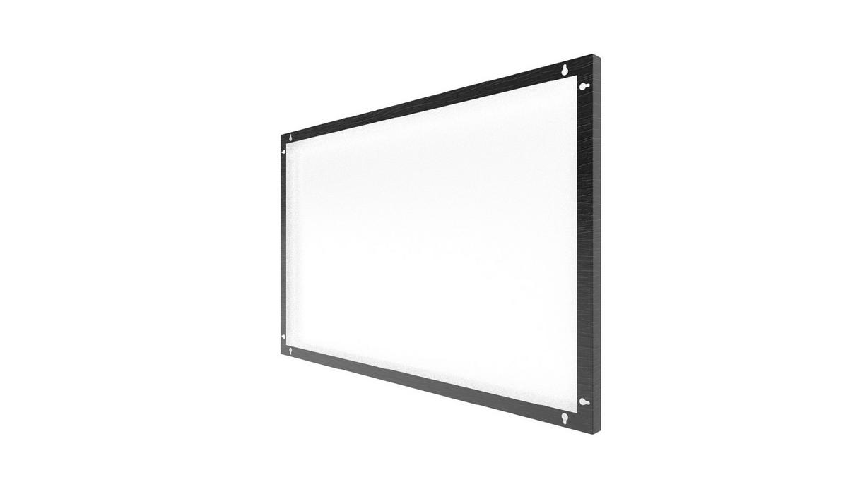 MAGNETTAFEL GRAUES HOLZ 60x40cm MetalBoards - Schwarz, Metall (60/40/1.8cm) - ALLboards