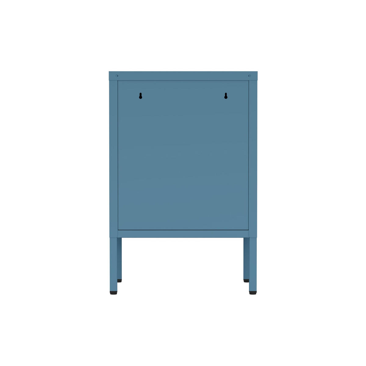 NACHTSCHRANK 2 Ablagen Blau 40/35/60 - Blau, Metall (40/60/35cm) - Mobili Rebecca