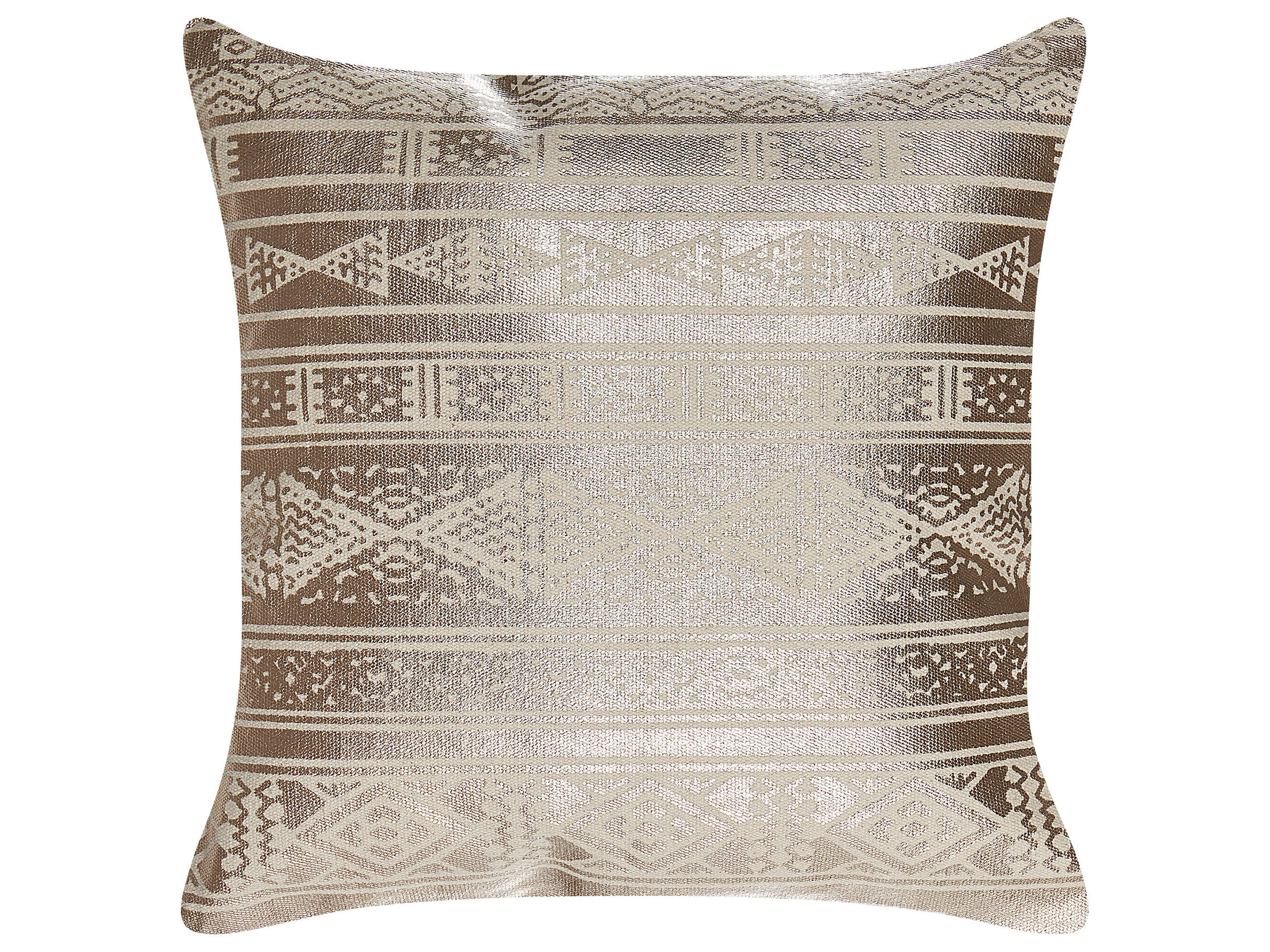 DEKOKISSEN 2er-Set Roségold 50/50 cm Oujda - Roségold, Naturmaterialen/Textil (50/50cm) - Beliani